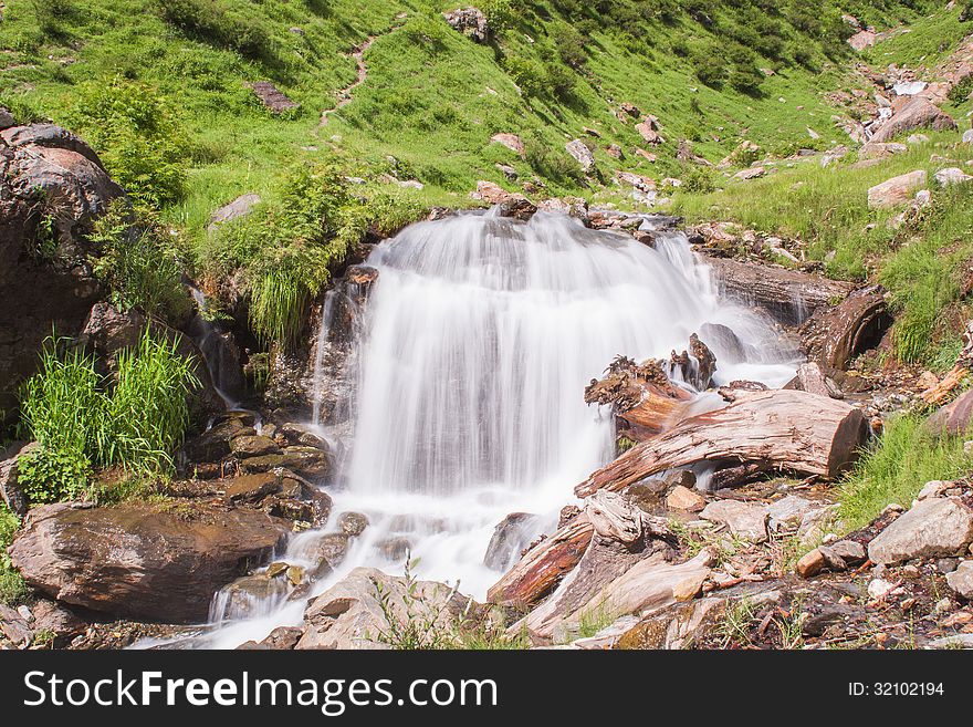 A stream flowing in kaghan valley. A stream flowing in kaghan valley