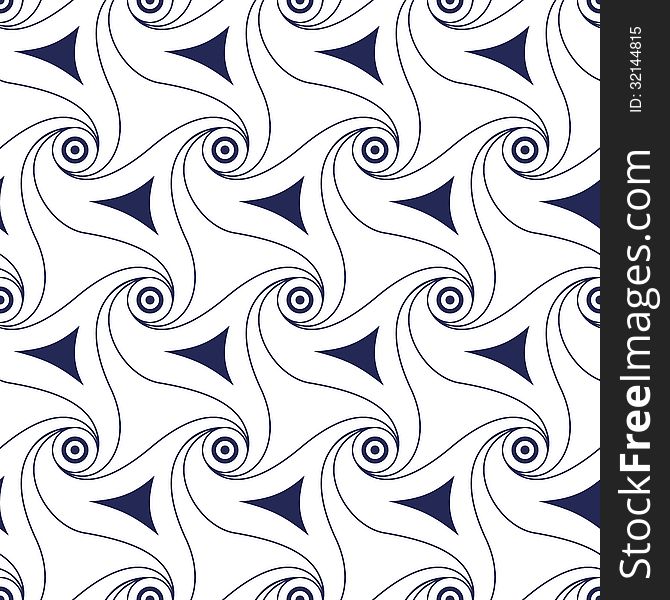 Wave pattern background. Vector illustration for your curl fashion design.