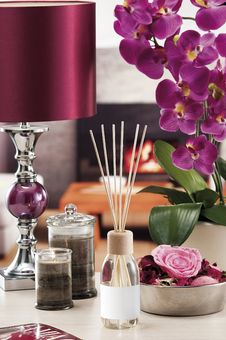 Still Life Of Home Lighting Candles Or Catalyst Lamp Stock Photo Still Life Of Home Lighting Candles Or Catalyst Lamp Stock Photo