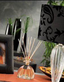 Still Life Of Home Lighting Candles Or Catalyst Lamp Royalty Free Stock Photography Still Life Of Home Lighting Candles Or Catalyst Lamp Royalty Free Stock Photography