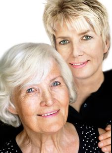 Senior Woman And Mature Daughter 4 Royalty Free Stock Photos Senior Woman And Mature Daughter 4 Royalty Free Stock Photos