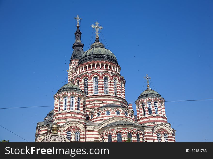 Annunciation Cathedral dome, the Orthodox Church in Ukraine