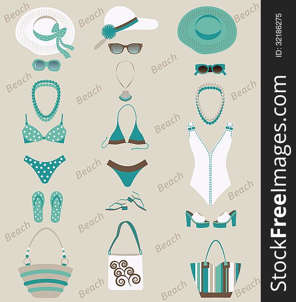 Beach sets for women.