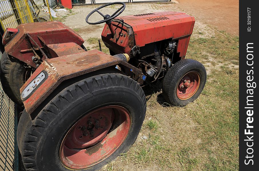 Old and rusty tractor scrap. Old and rusty tractor scrap