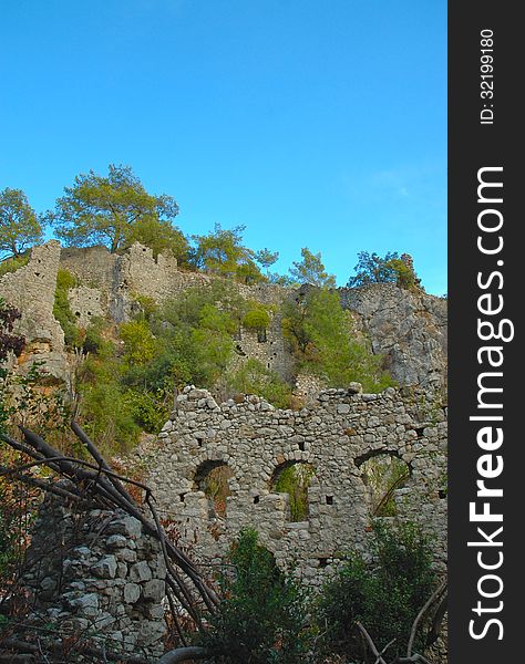 God of Mountain castle in Olympus, Antalya. God of Mountain castle in Olympus, Antalya