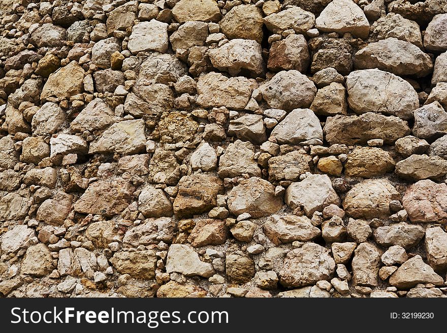 Old stone wall background, Cembolo fortress
