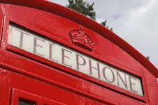 Red Telephone Box Stock Image