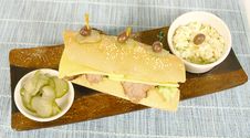 Roastbeef Sandwhich Royalty Free Stock Image Roastbeef Sandwhich Royalty Free Stock Image