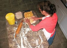 Making Apple Pie Royalty Free Stock Photo Making Apple Pie Royalty Free Stock Photo