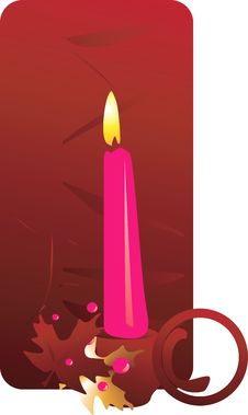 Lighted Candle Royalty Free Stock Images