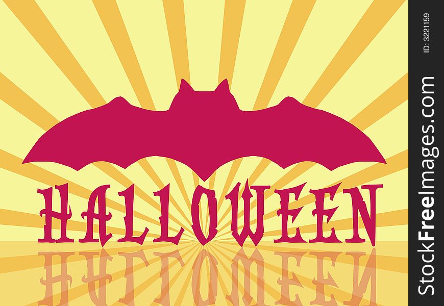 Retro Halloween background, vintage colors scheme