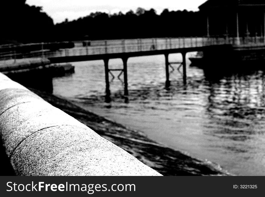 A jetty capture with b&w , a popular jetty site at reservoir in Sinagapore. A jetty capture with b&w , a popular jetty site at reservoir in Sinagapore