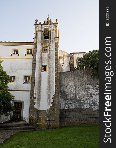 Bell tower in Evora, Portugal