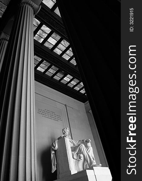 Lincoln Memorial at Washington DC. Lincoln Memorial at Washington DC