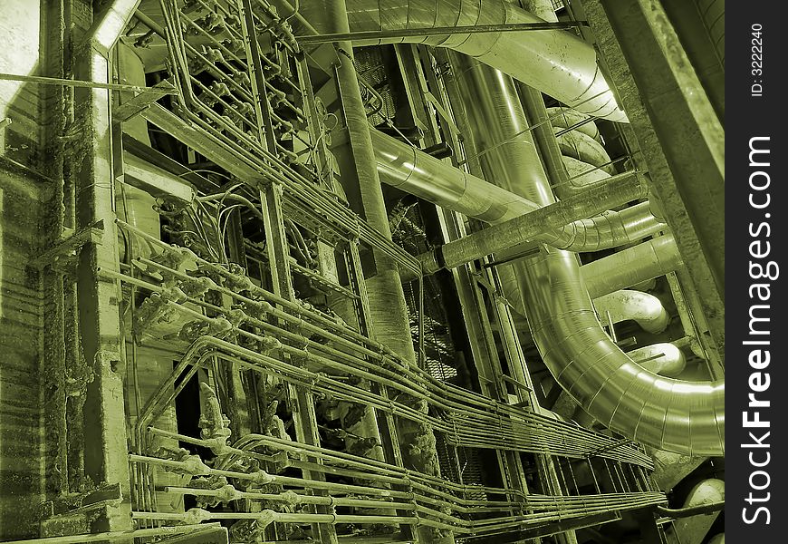 Pipes Inside Energy Plant