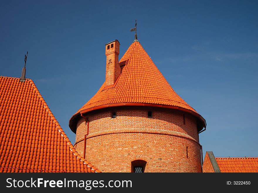 The trakai castle in lithuania