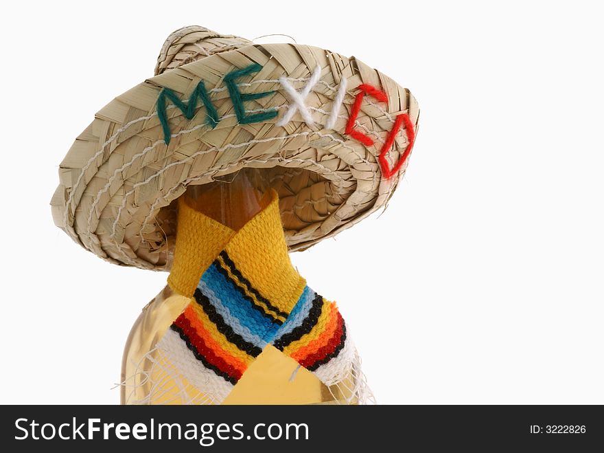 Bottle Of Booze With Mexicohat