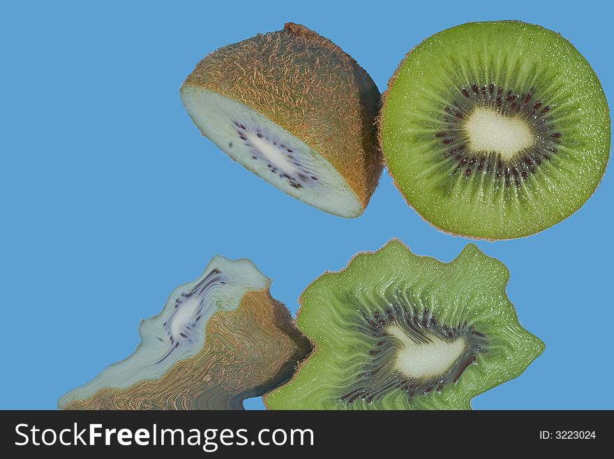 Close-up of fruits of kiwi