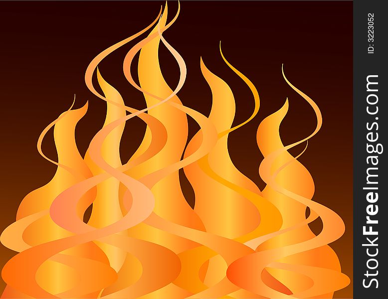 Vector abstract background fire decor