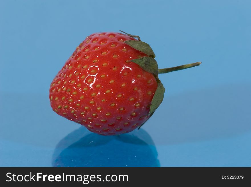 Close-up of fruits of strawberries