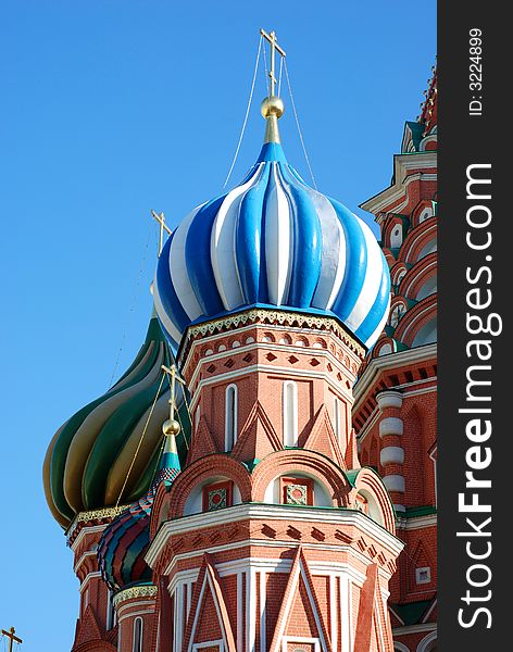 St. Basil cathedral in Moscow, Russia. St. Basil cathedral in Moscow, Russia