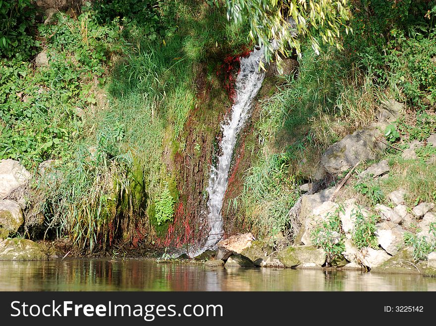 A beautiful waterfall located in Slovakia
