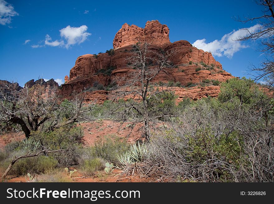 Clouds passing over Sedona's Bell Rock make for interesting scenes. Clouds passing over Sedona's Bell Rock make for interesting scenes.