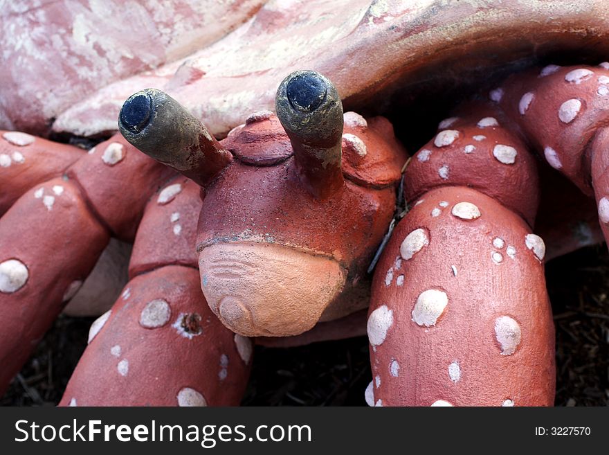 Sculpture of a Hermit Crab in Virginia Beach. Sculpture of a Hermit Crab in Virginia Beach