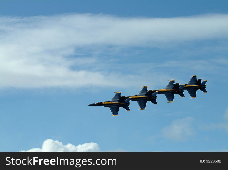 Blue  Angels F 18 Hornet Precision Flying team
