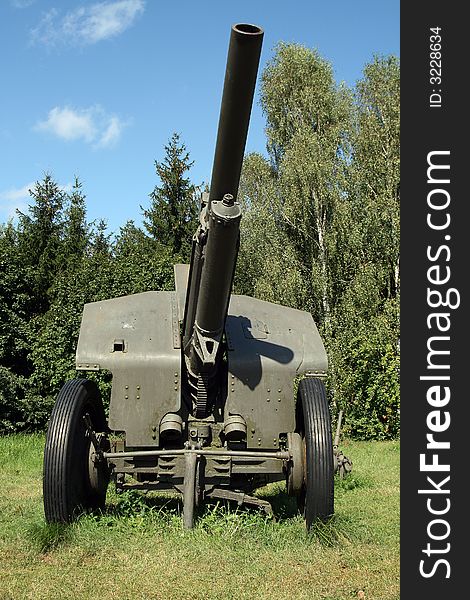 Soviet field gun from World War II. Soviet field gun from World War II