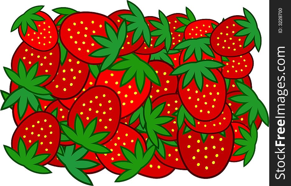 Abstract strawberry background vector illustration. Abstract strawberry background vector illustration