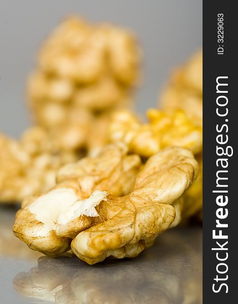 Walnuts Close Up Isolated