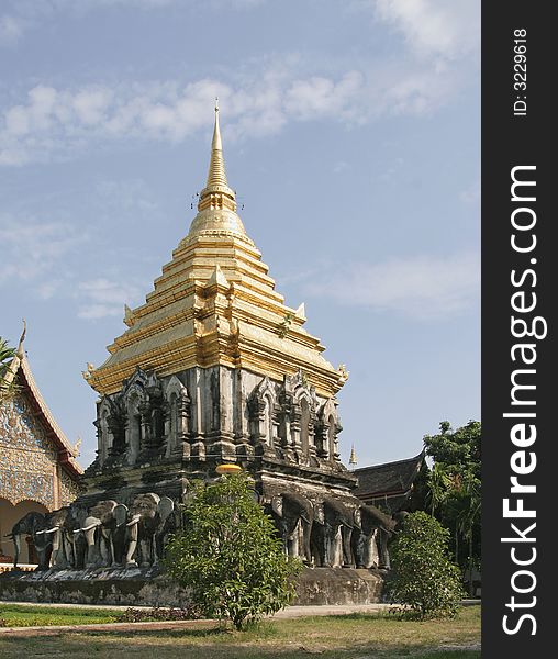 14th century Wat Chiang Mai Thailand. 14th century Wat Chiang Mai Thailand