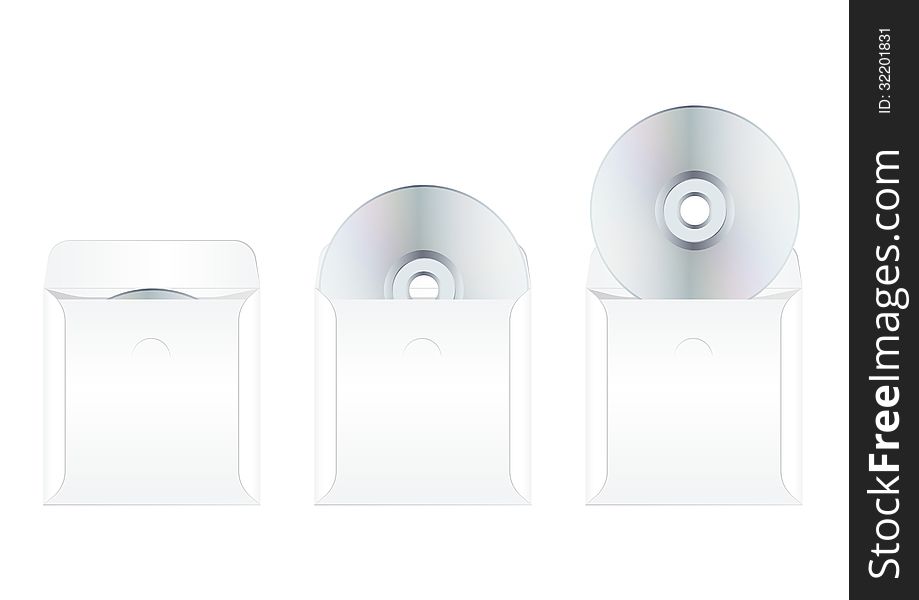 Isolated CD disks in envelopes