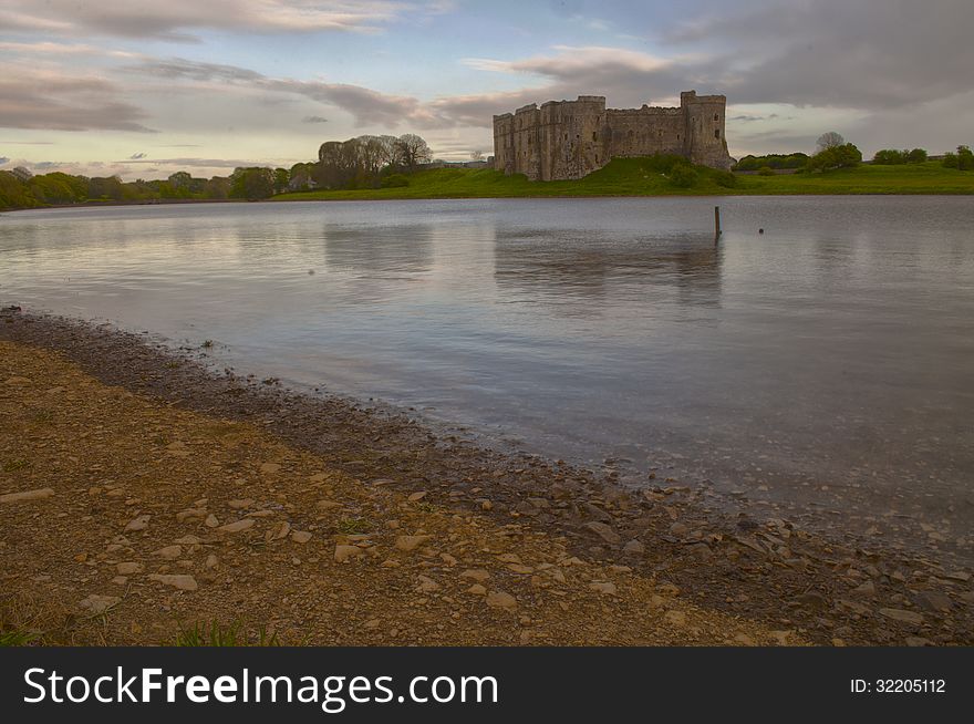 Carew Castle Over The Lake