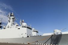 The Military Ships At The Mooring Royalty Free Stock Photography The Military Ships At The Mooring Royalty Free Stock Photography