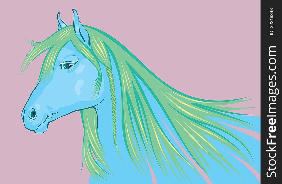 Blue-green Horse, The Symbol Of 2014 New Year