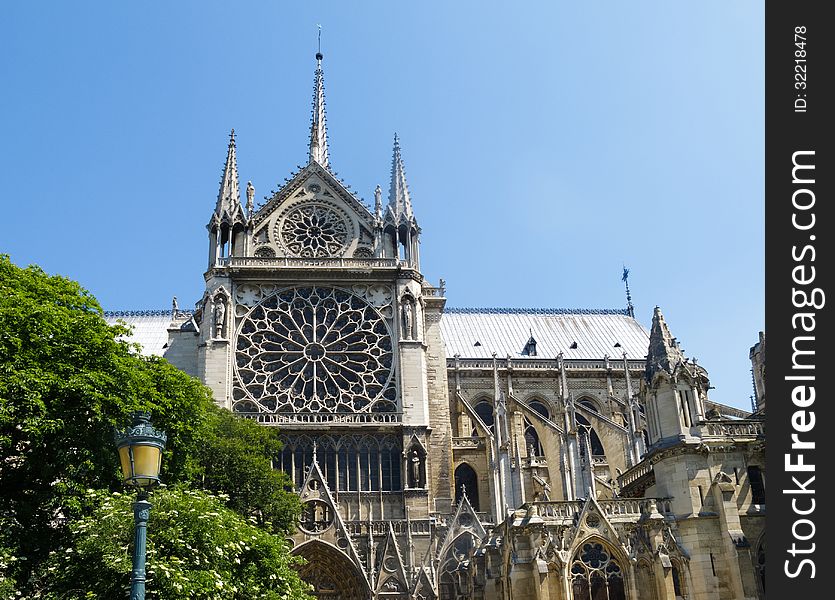 Exterior of Notre Dame Cathedral, Paris