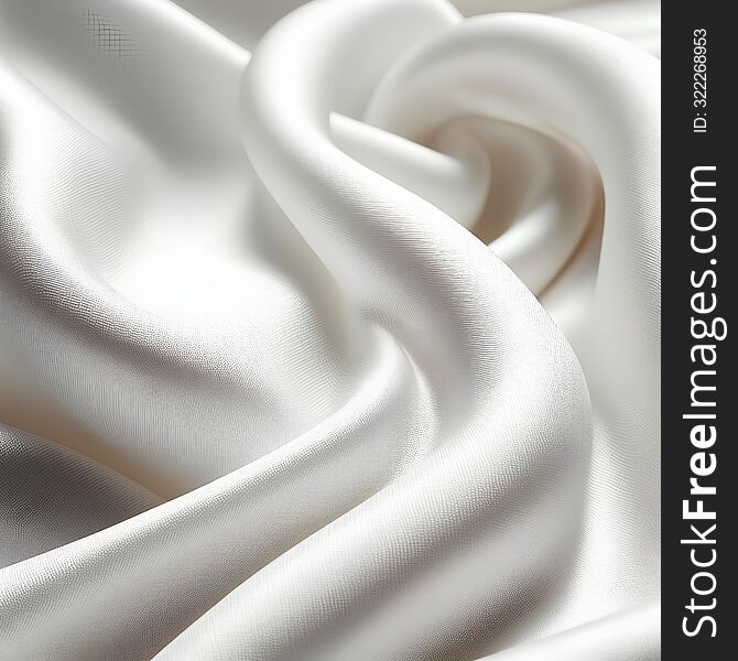 White Silk Textile Background Canvas