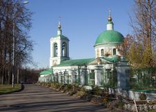 Russia. Moscow. Wooden Trinity Church On Sparrow Hills. Stock Photo Russia. Moscow. Wooden Trinity Church On Sparrow Hills. Stock Photo