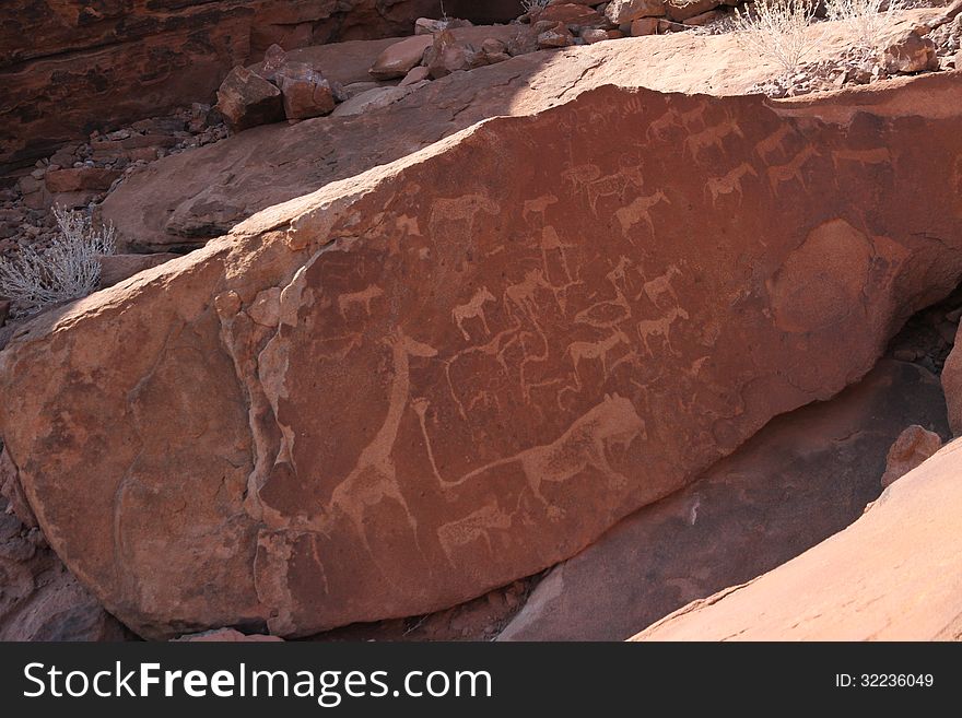 Rock engravings at Twyfelfontein