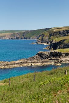 North Cornwall Coast From Port Isaac In Direction Of Bude Royalty Free Stock Image North Cornwall Coast From Port Isaac In Direction Of Bude Royalty Free Stock Image