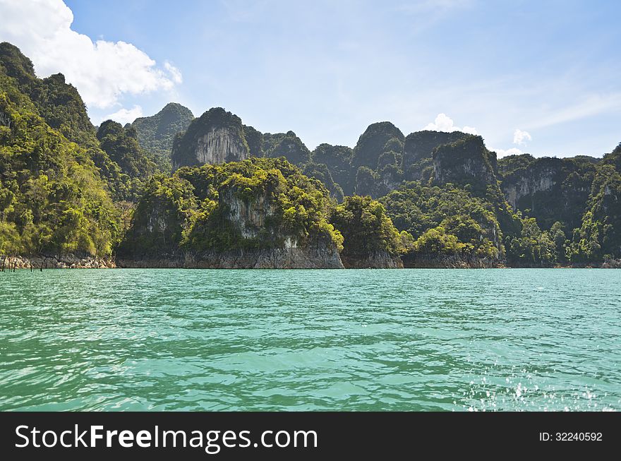 Lush High Limestone Mountains.