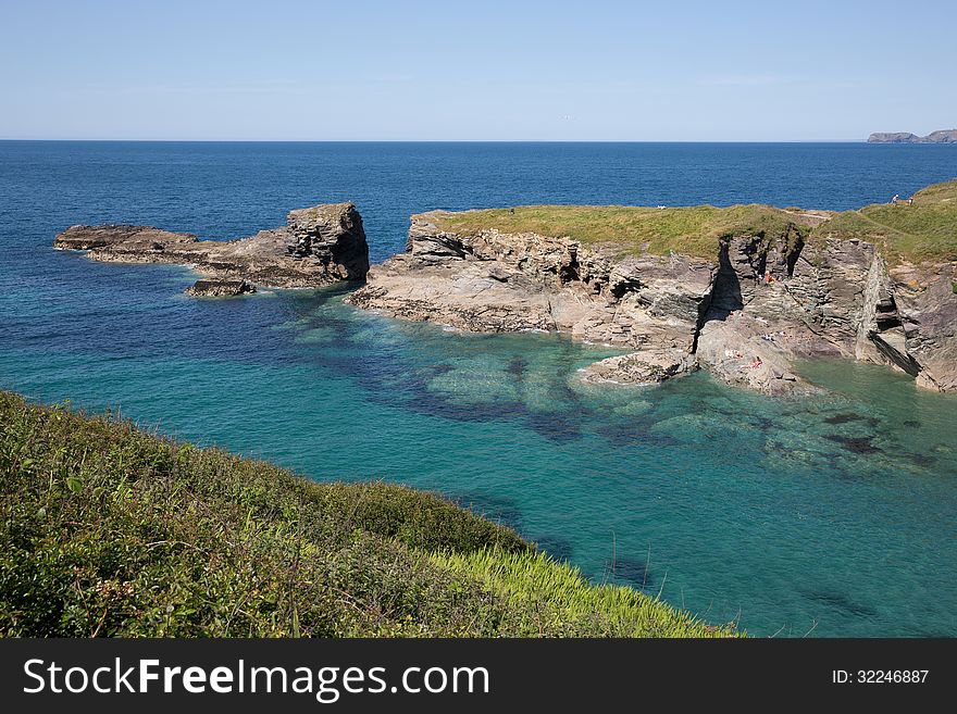 Entrance To Port Gaverne Beach Near Port Isaac Cornwall