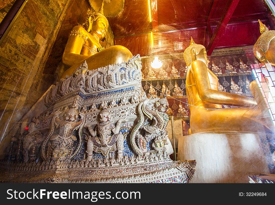 Statue of Buddha in thai temple