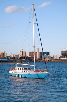 Yacht At Anchor Royalty Free Stock Photos Yacht At Anchor Royalty Free Stock Photos