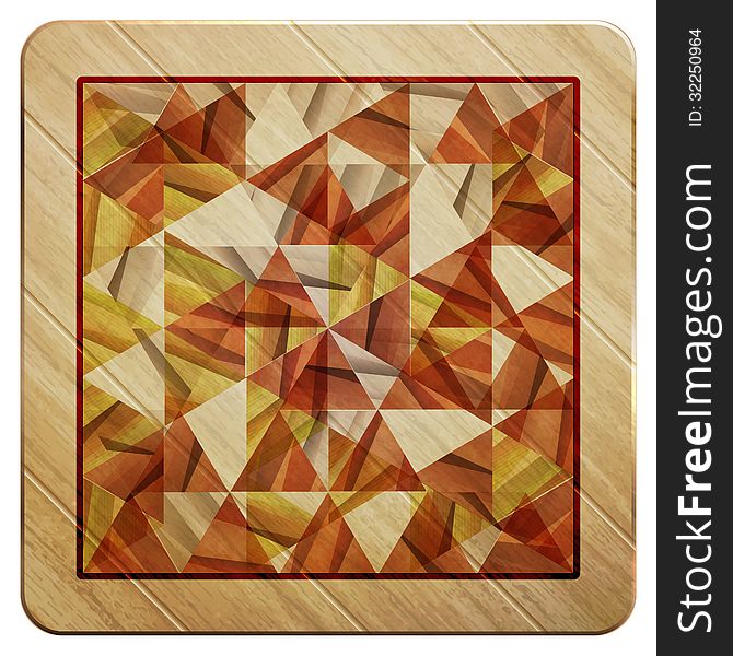 New wooden background with abstract ornament can use like minimal design. New wooden background with abstract ornament can use like minimal design