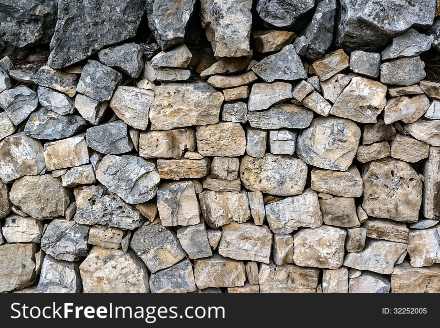 Stone wall found in a Southern Italian village