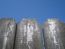 Aged Wooden Fence Stock Photo