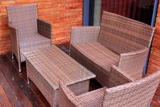 Rattan And Wicker Furniture Royalty Free Stock Photography Rattan And Wicker Furniture Royalty Free Stock Photography